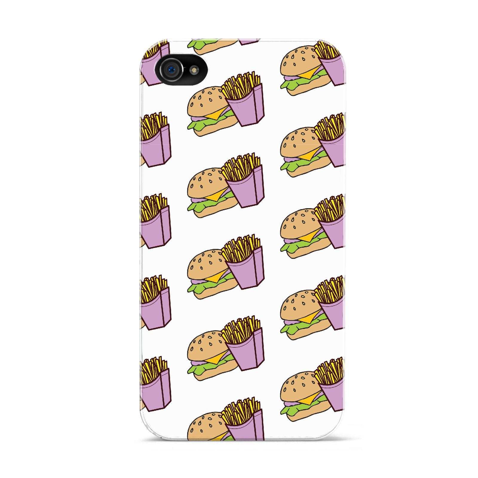 Burger Fries Fast Food Apple iPhone 4s Case