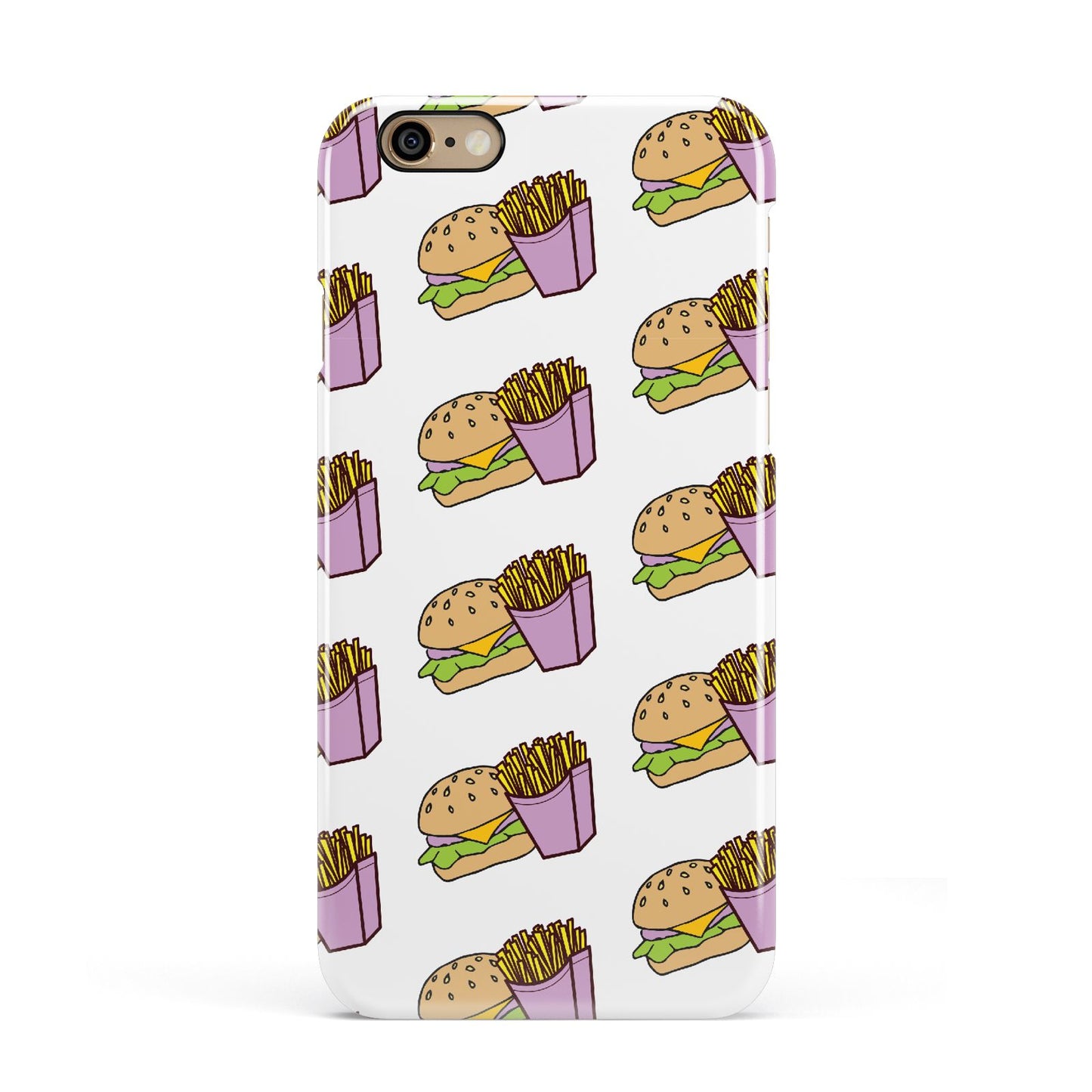 Burger Fries Fast Food Apple iPhone 6 3D Snap Case