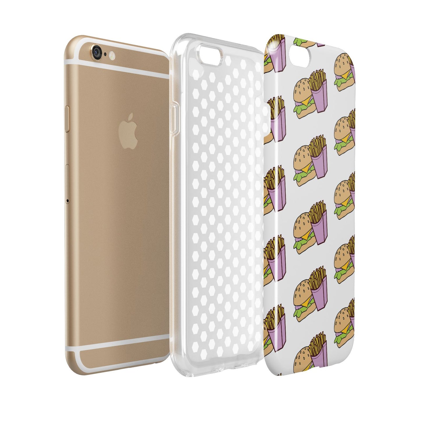 Burger Fries Fast Food Apple iPhone 6 3D Tough Case Expanded view
