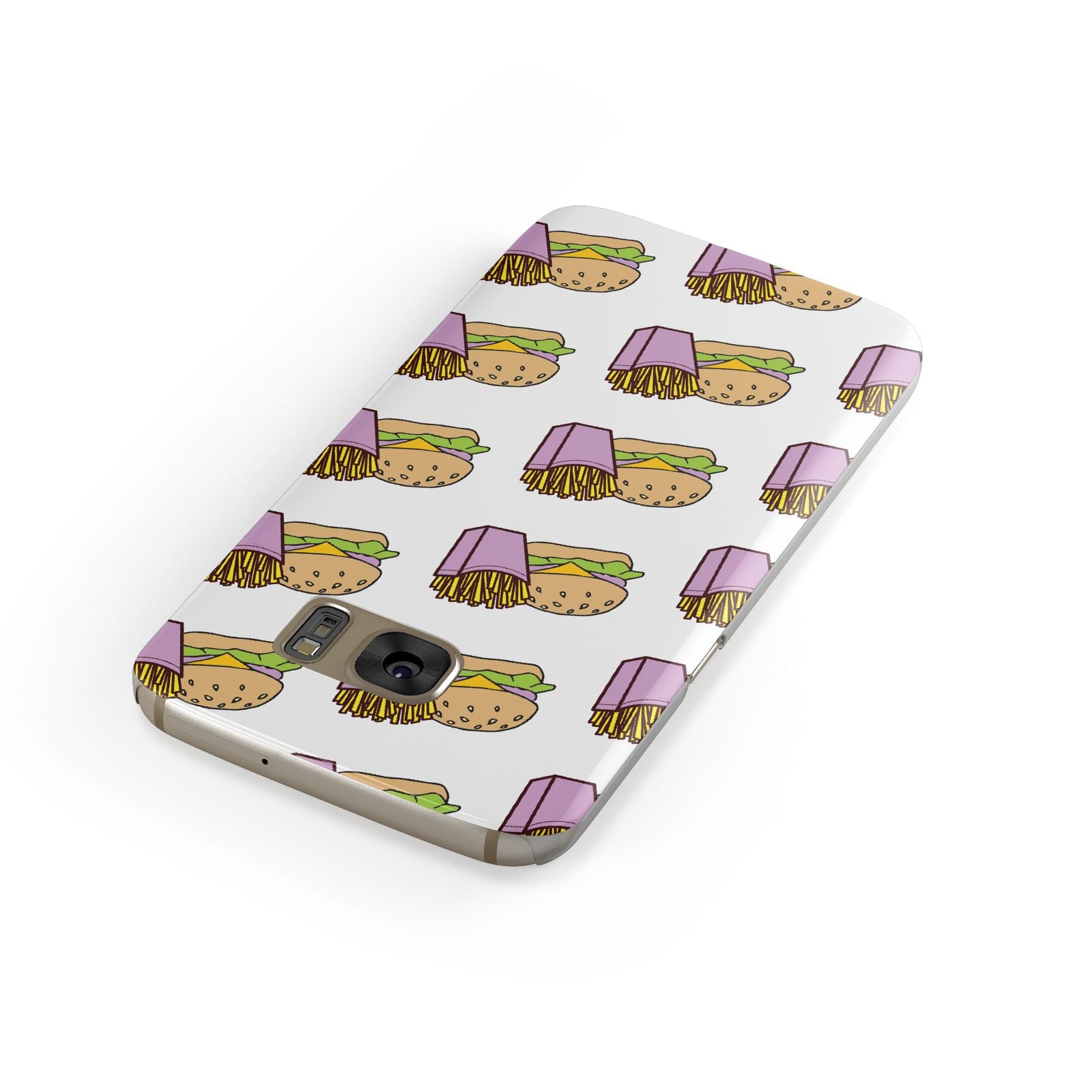 Burger Fries Fast Food Samsung Galaxy Case Front Close Up
