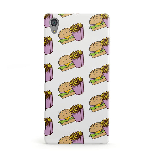 Burger Fries Fast Food Sony Xperia Case