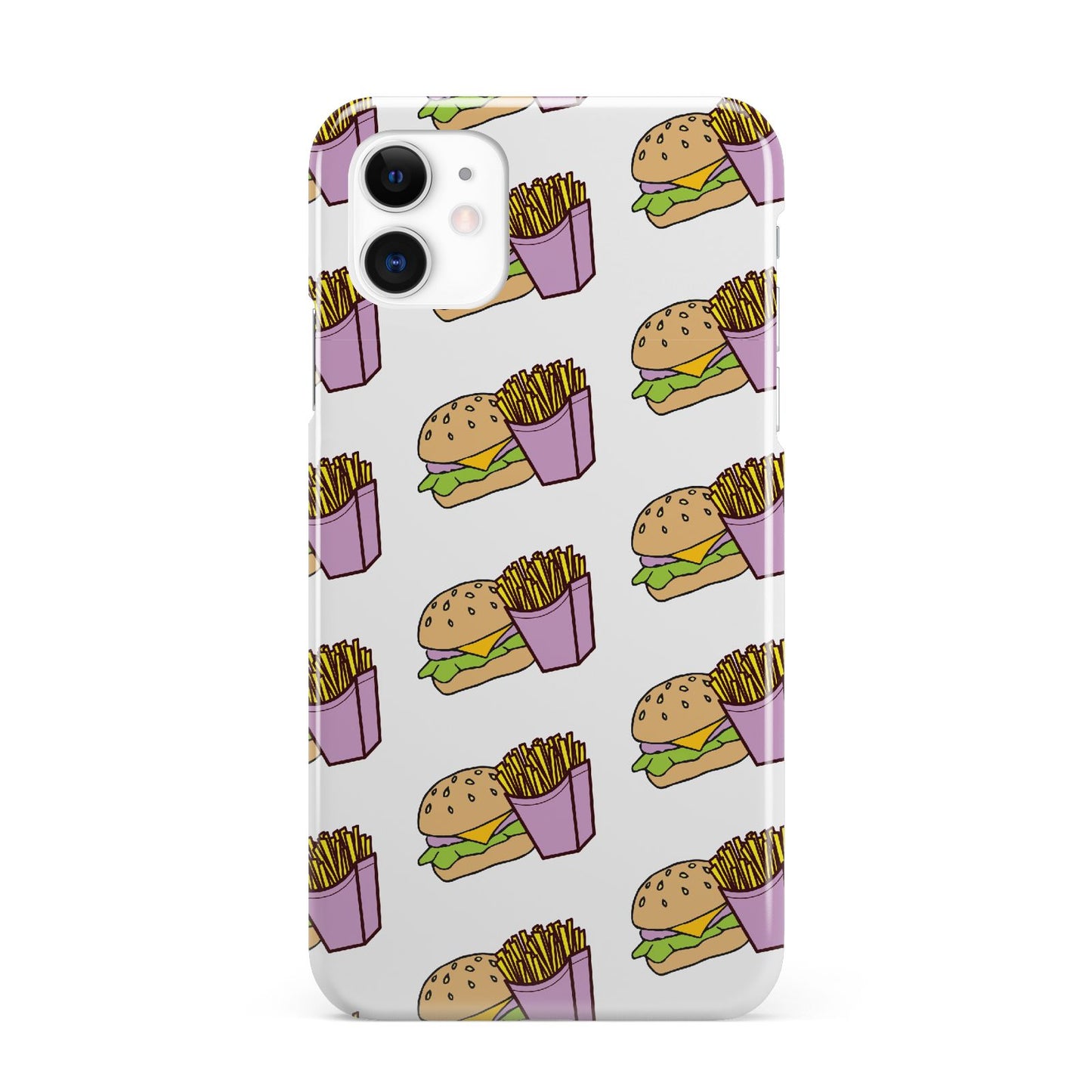 Burger Fries Fast Food iPhone 11 3D Snap Case