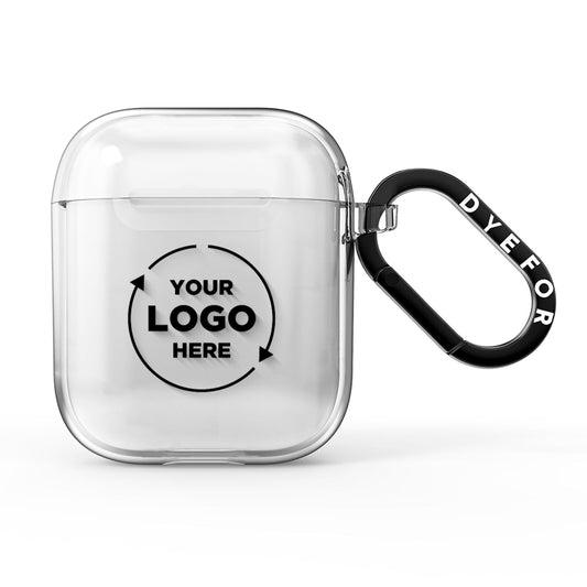 Business Logo Custom AirPods Clear Case