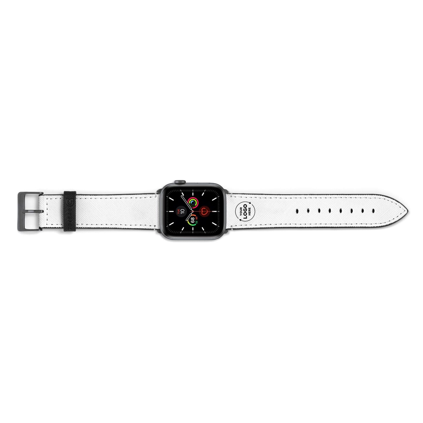 Business Logo Custom Apple Watch Strap Landscape Image Space Grey Hardware