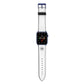Business Logo Custom Apple Watch Strap with Blue Hardware