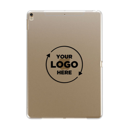 Business Logo Custom Apple iPad Gold Case