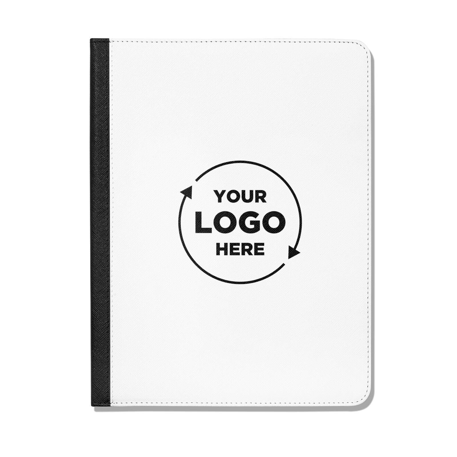 Business Logo Custom Apple iPad Leather Folio Case