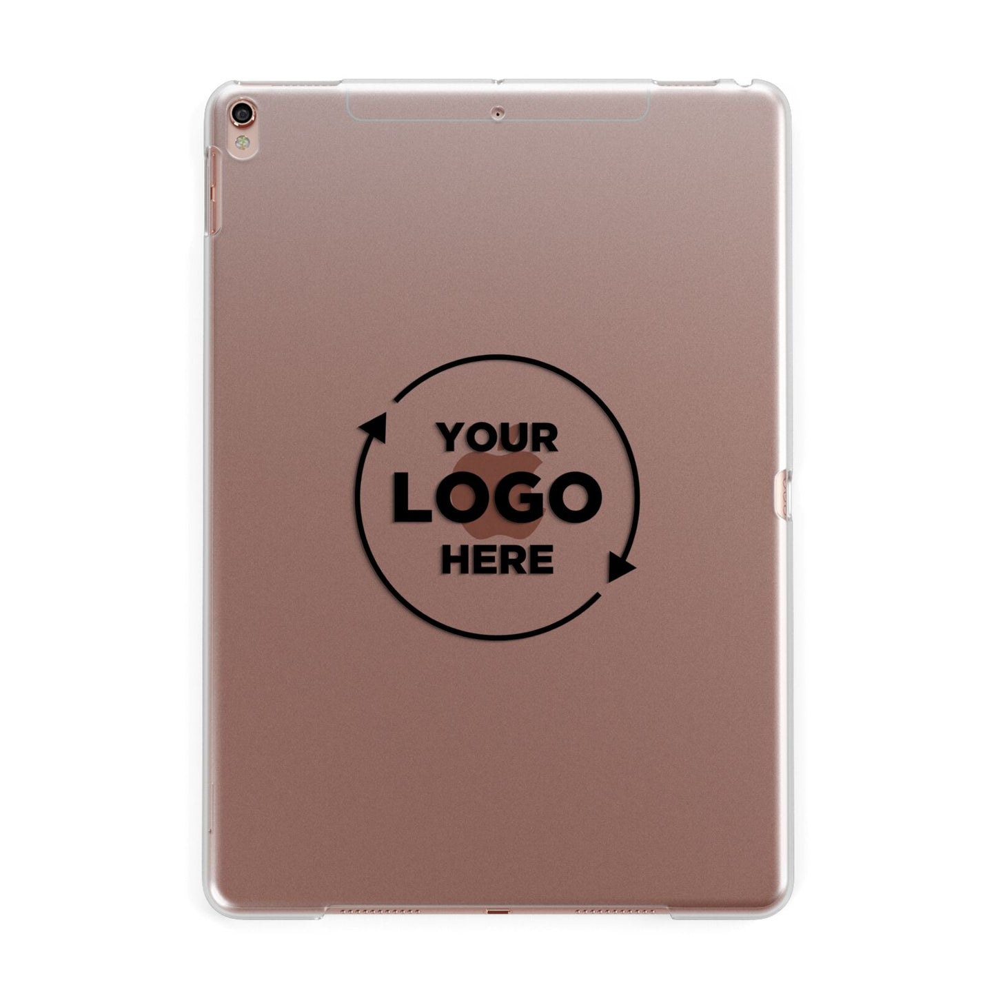 Business Logo Custom Apple iPad Rose Gold Case