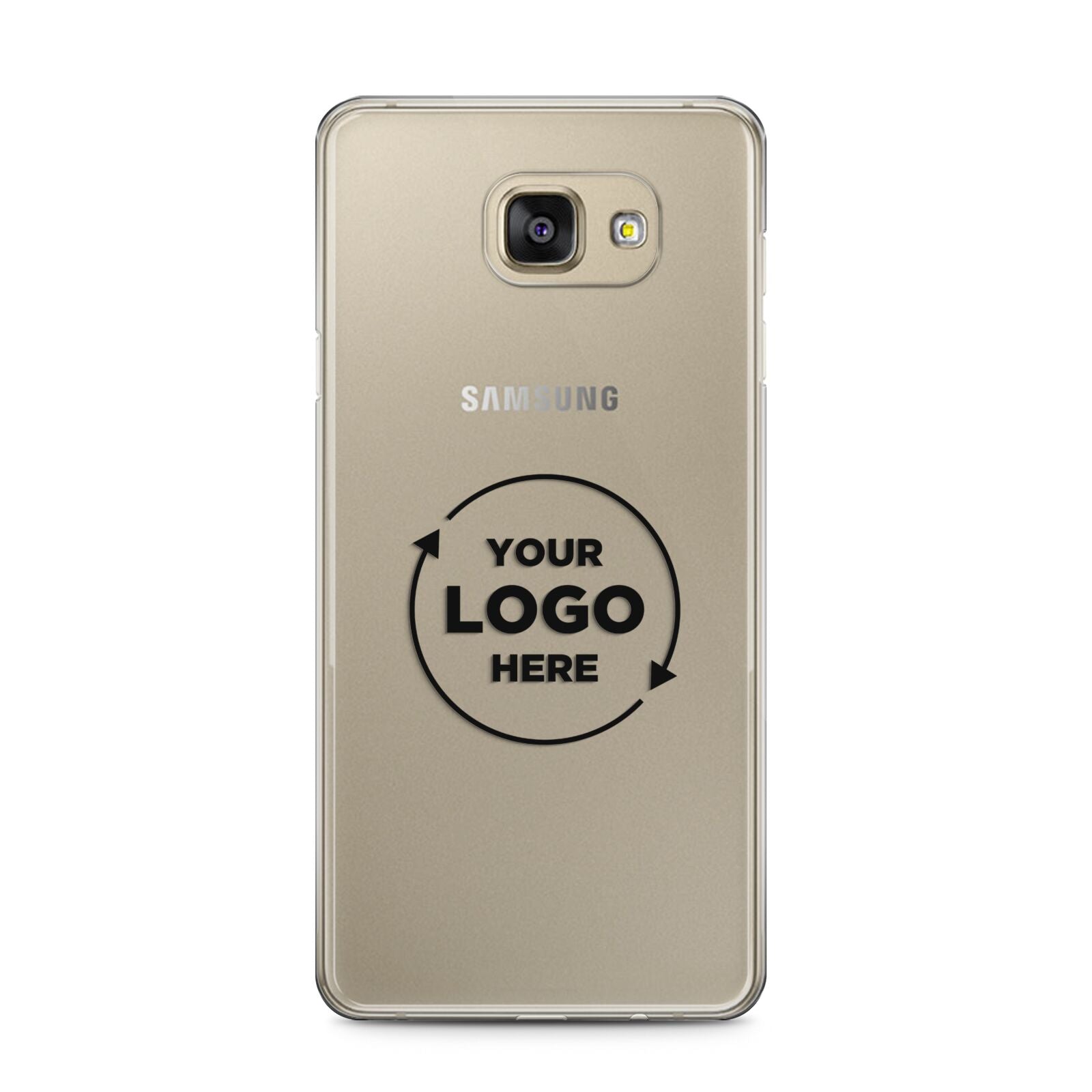 Business Logo Custom Samsung Galaxy A5 2016 Case on gold phone