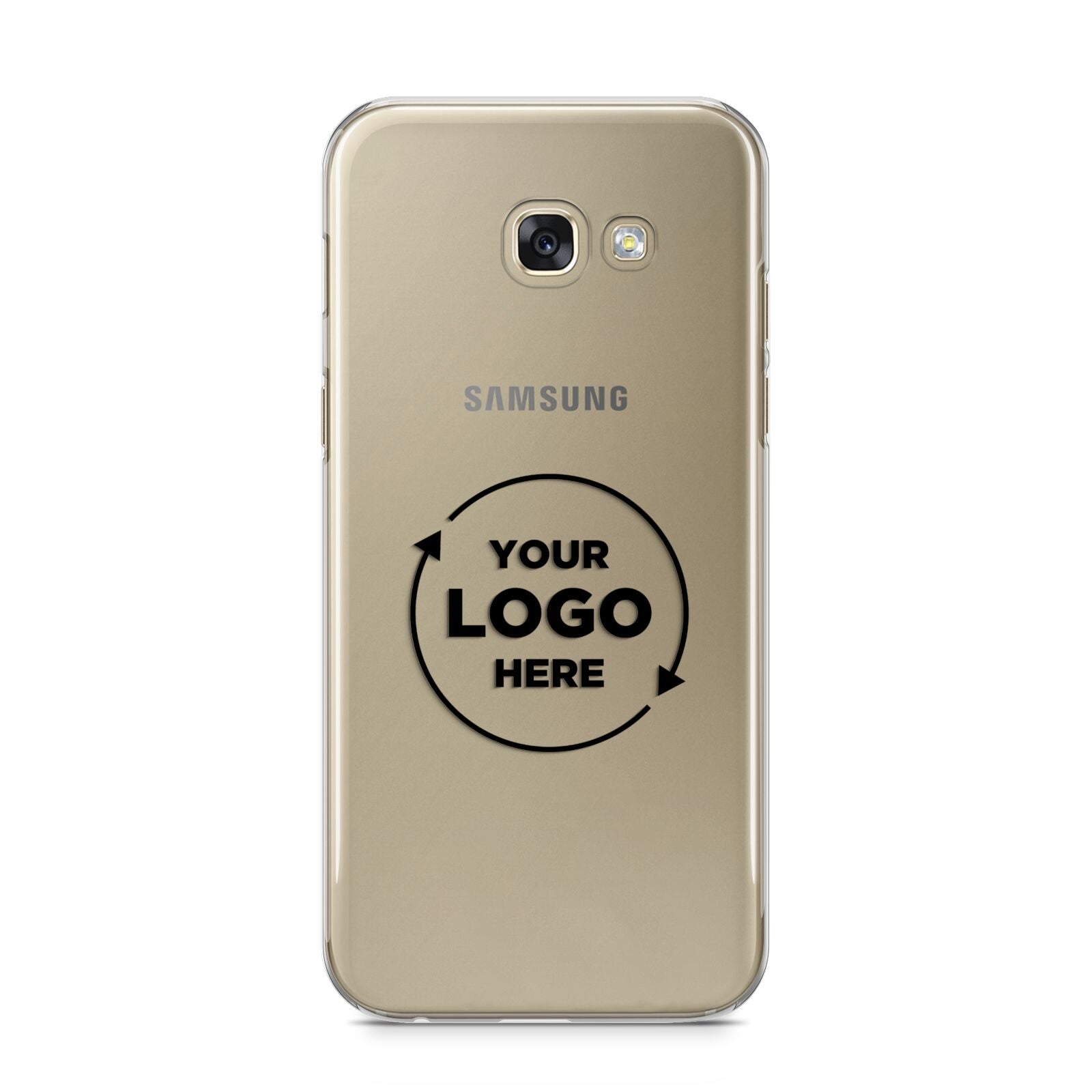 Business Logo Custom Samsung Galaxy A5 2017 Case on gold phone