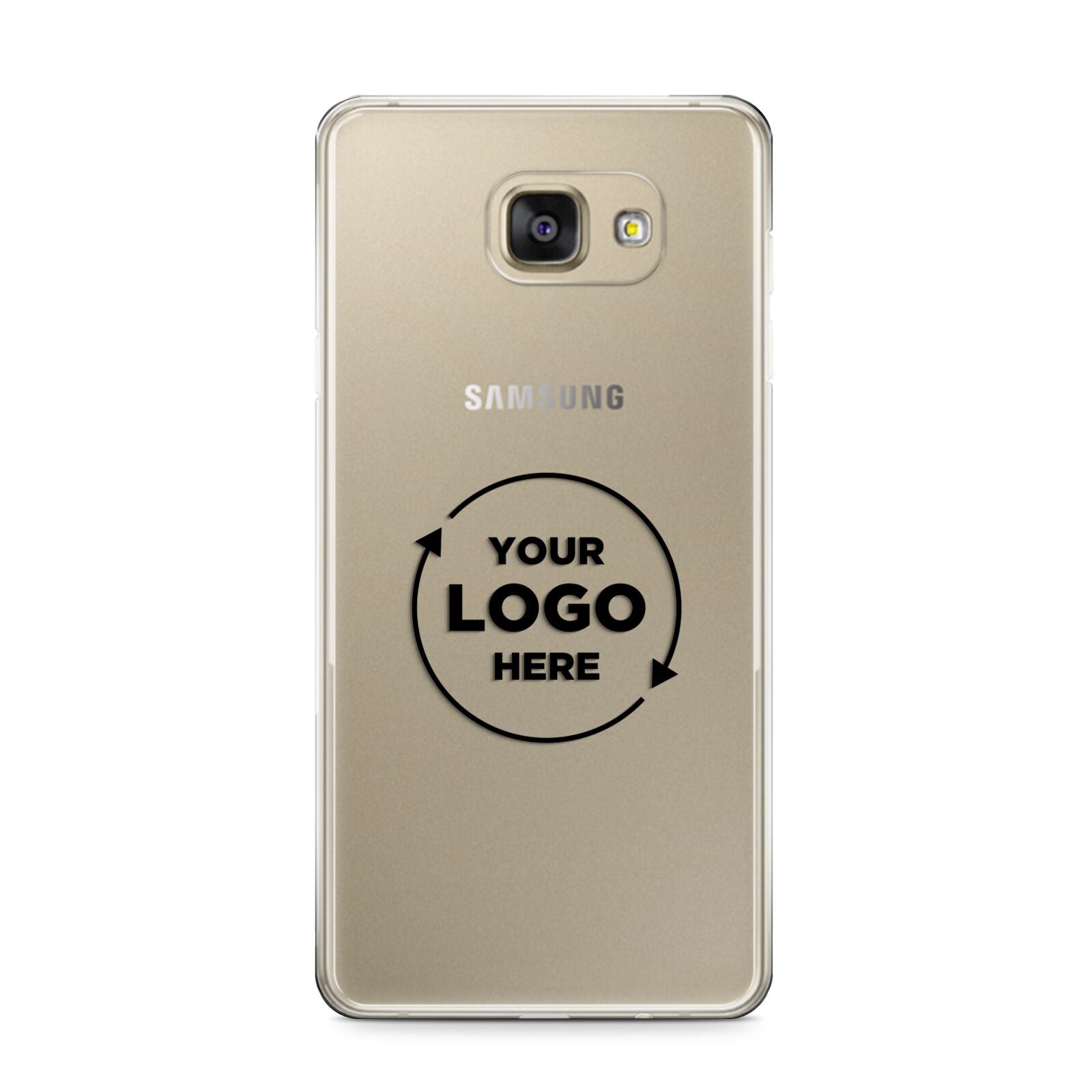 Business Logo Custom Samsung Galaxy A9 2016 Case on gold phone
