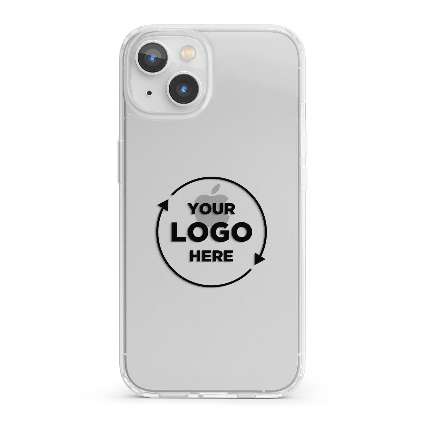 Business Logo Custom iPhone 13 Clear Bumper Case