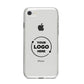 Business Logo Custom iPhone 8 Bumper Case on Silver iPhone