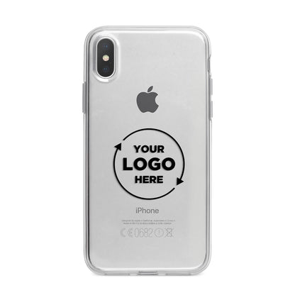 Business Logo Custom iPhone X Bumper Case on Silver iPhone Alternative Image 1