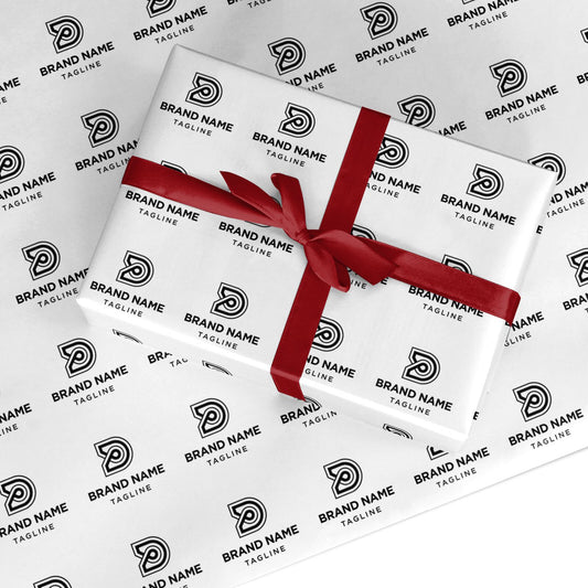 Business Logo Personalised Custom Wrapping Paper
