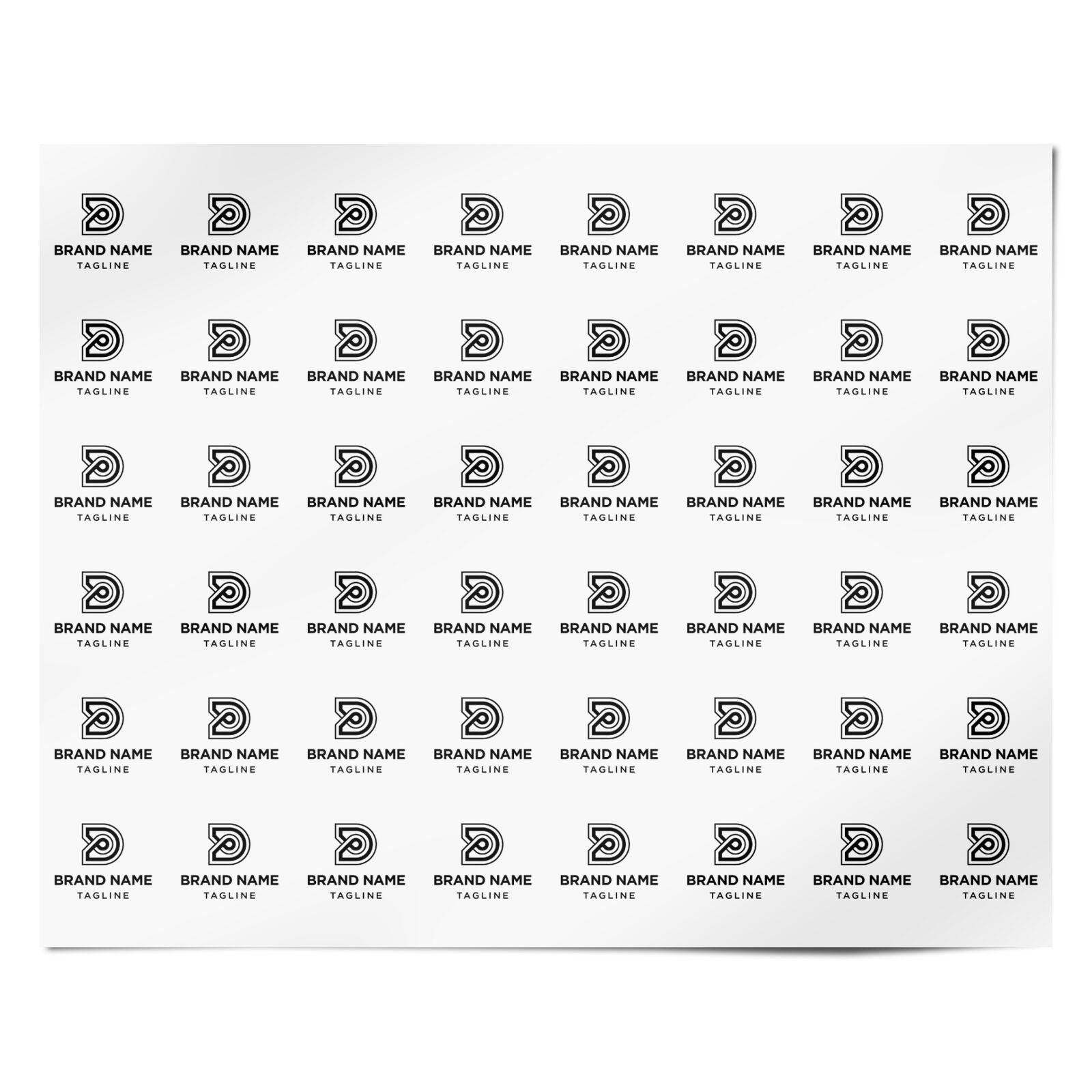 Business Logo Personalised Personalised Wrapping Paper Alternative