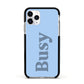 Busy Quote Apple iPhone 11 Pro in Silver with Black Impact Case