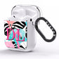 Butterflies Flamingos AirPods Clear Case Side Image