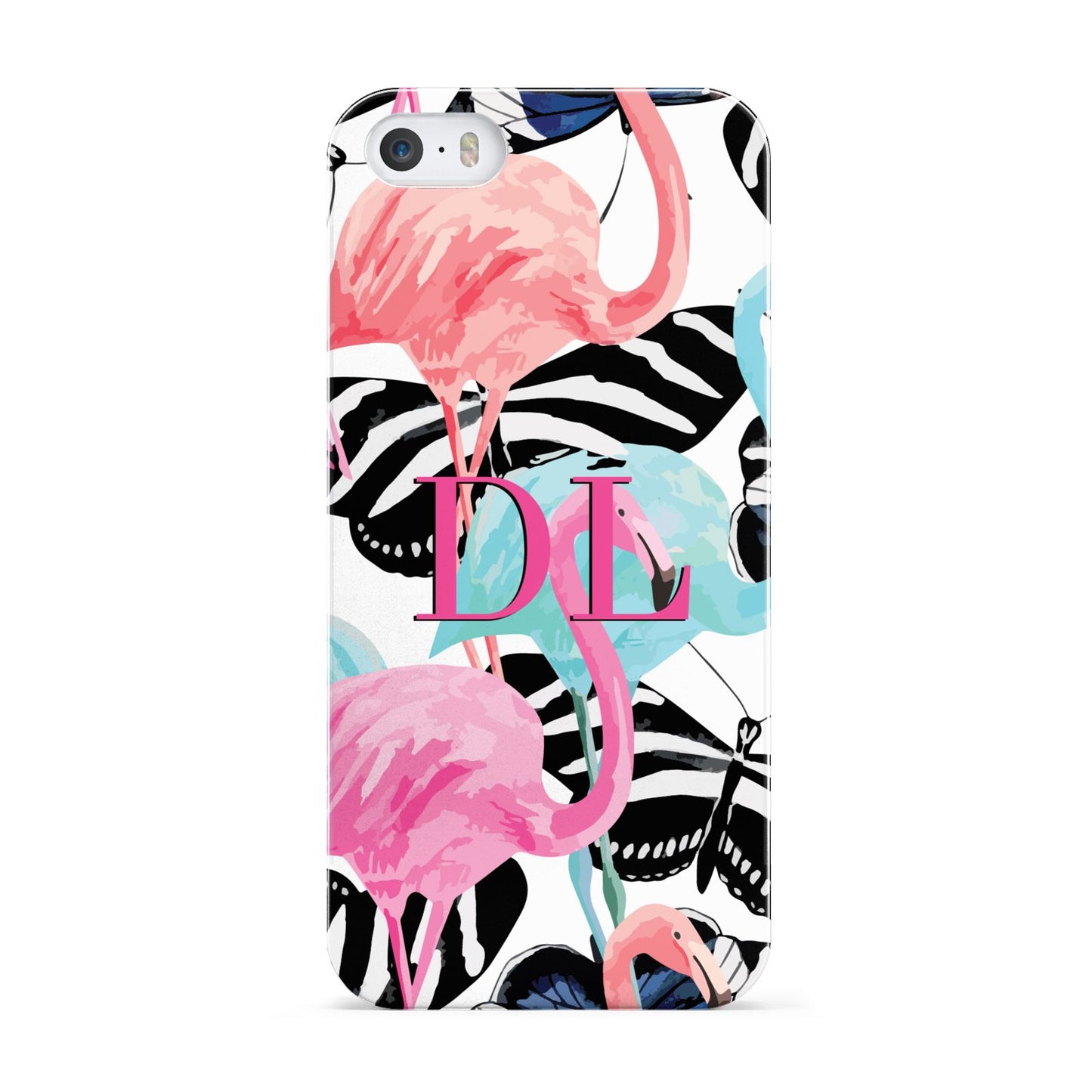 Butterflies Flamingos Apple iPhone 5 Case