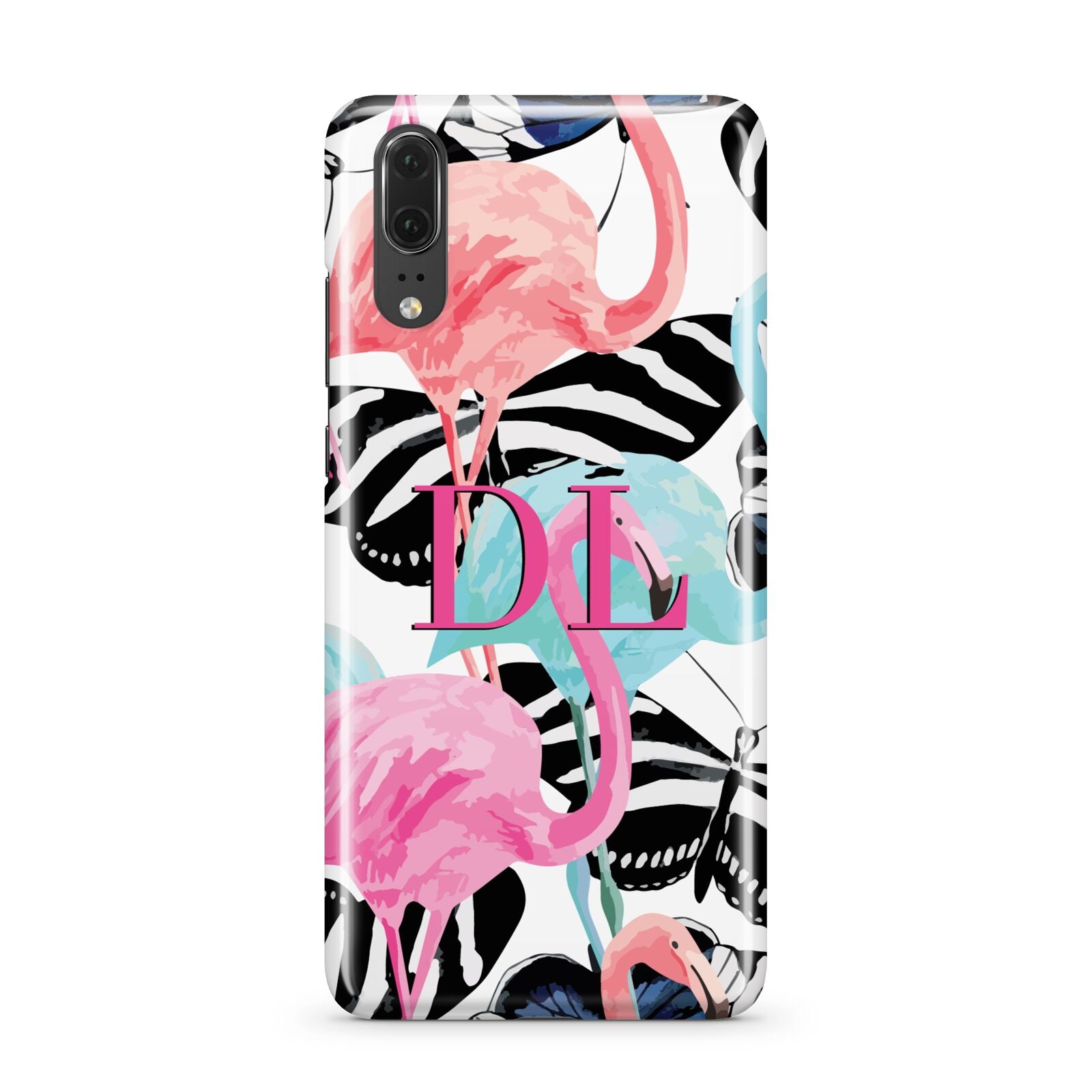 Butterflies Flamingos Huawei P20 Phone Case