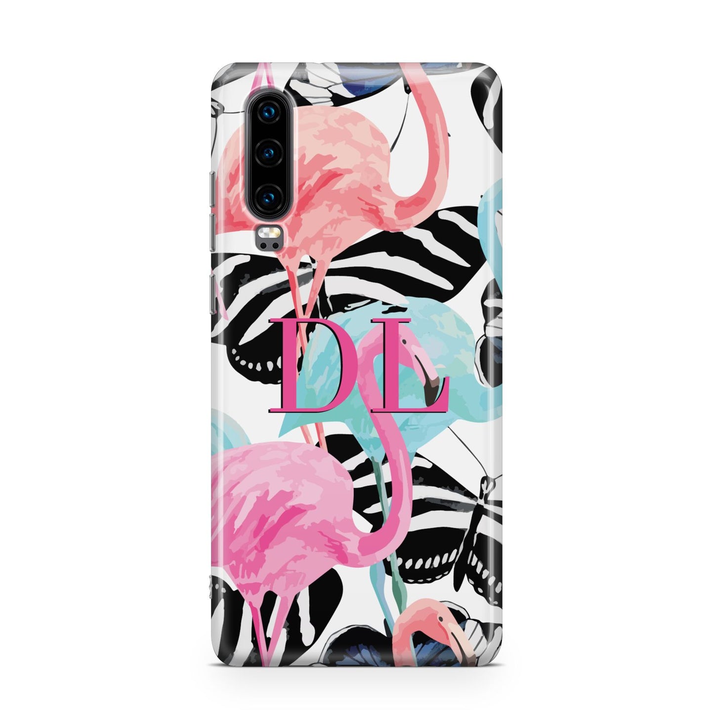 Butterflies Flamingos Huawei P30 Phone Case