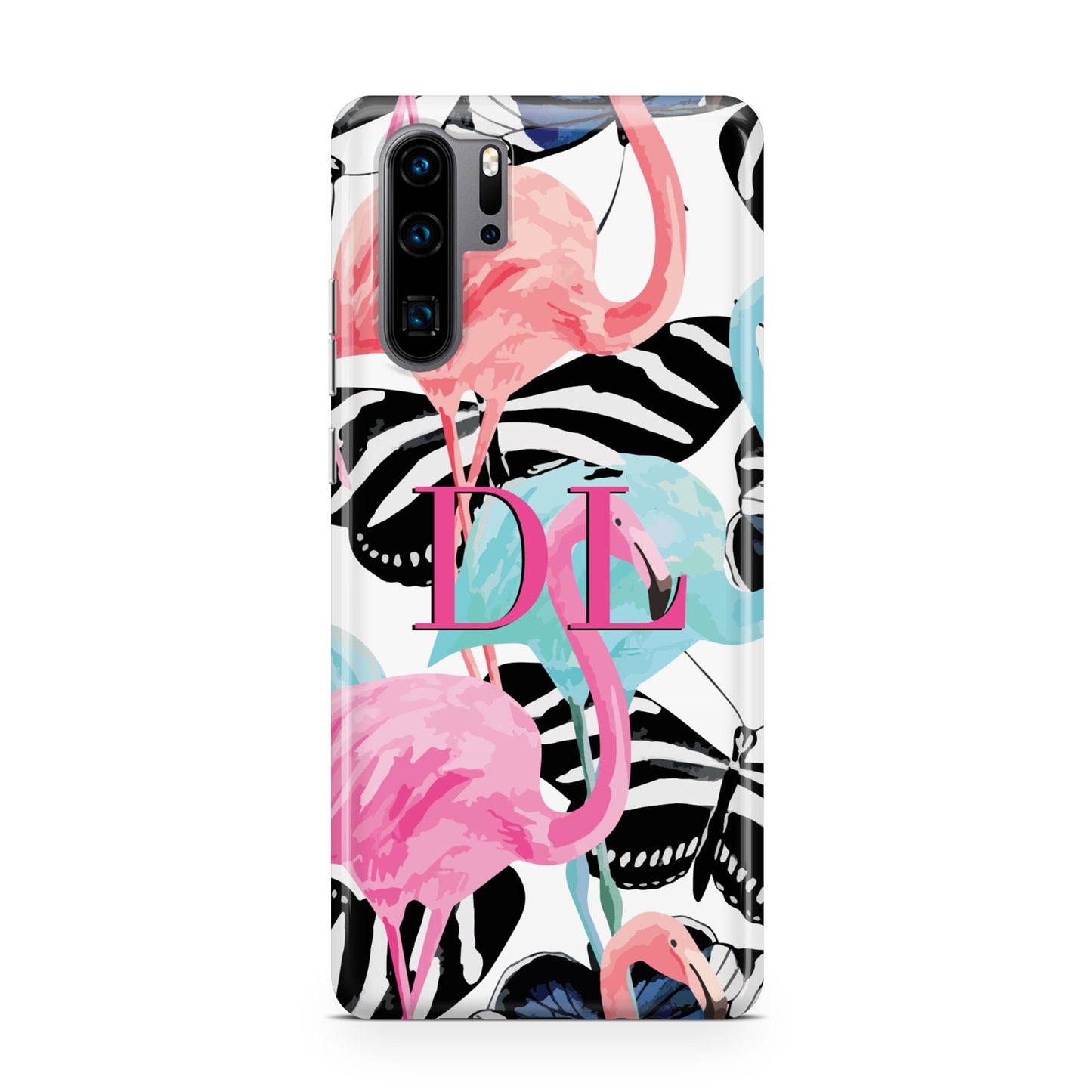 Butterflies Flamingos Huawei P30 Pro Phone Case