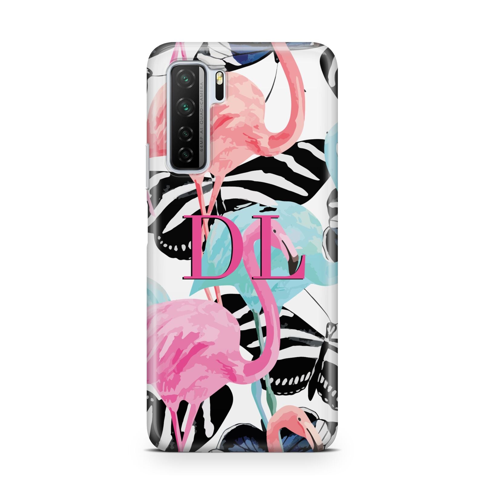 Butterflies Flamingos Huawei P40 Lite 5G Phone Case