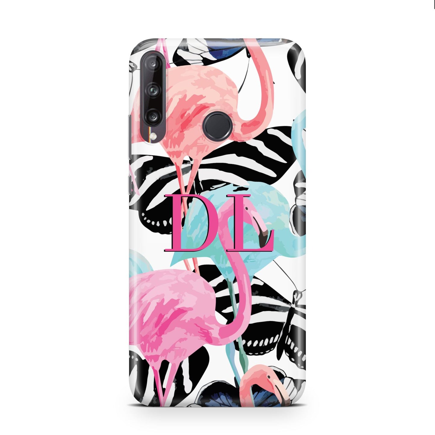 Butterflies Flamingos Huawei P40 Lite E Phone Case