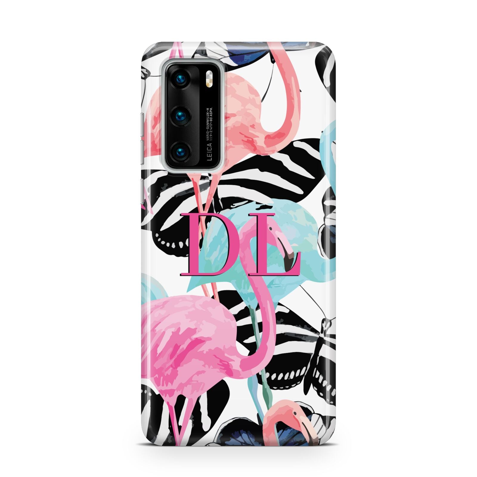 Butterflies Flamingos Huawei P40 Phone Case