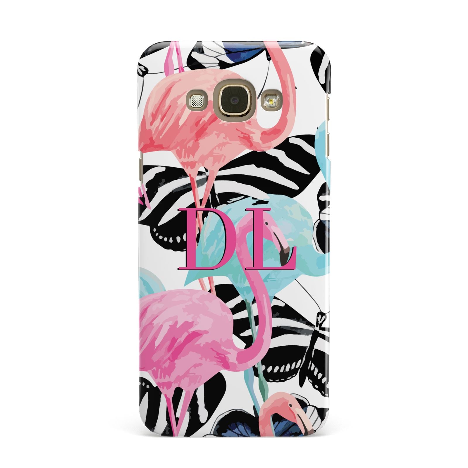 Butterflies Flamingos Samsung Galaxy A8 Case