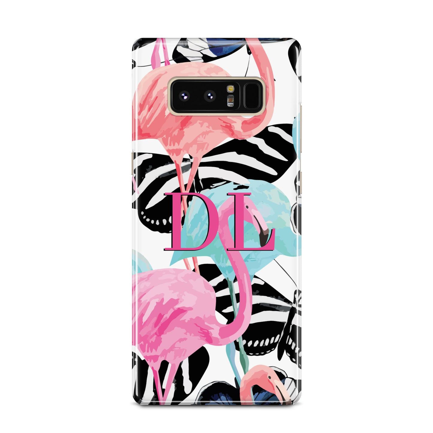 Butterflies Flamingos Samsung Galaxy Note 8 Case