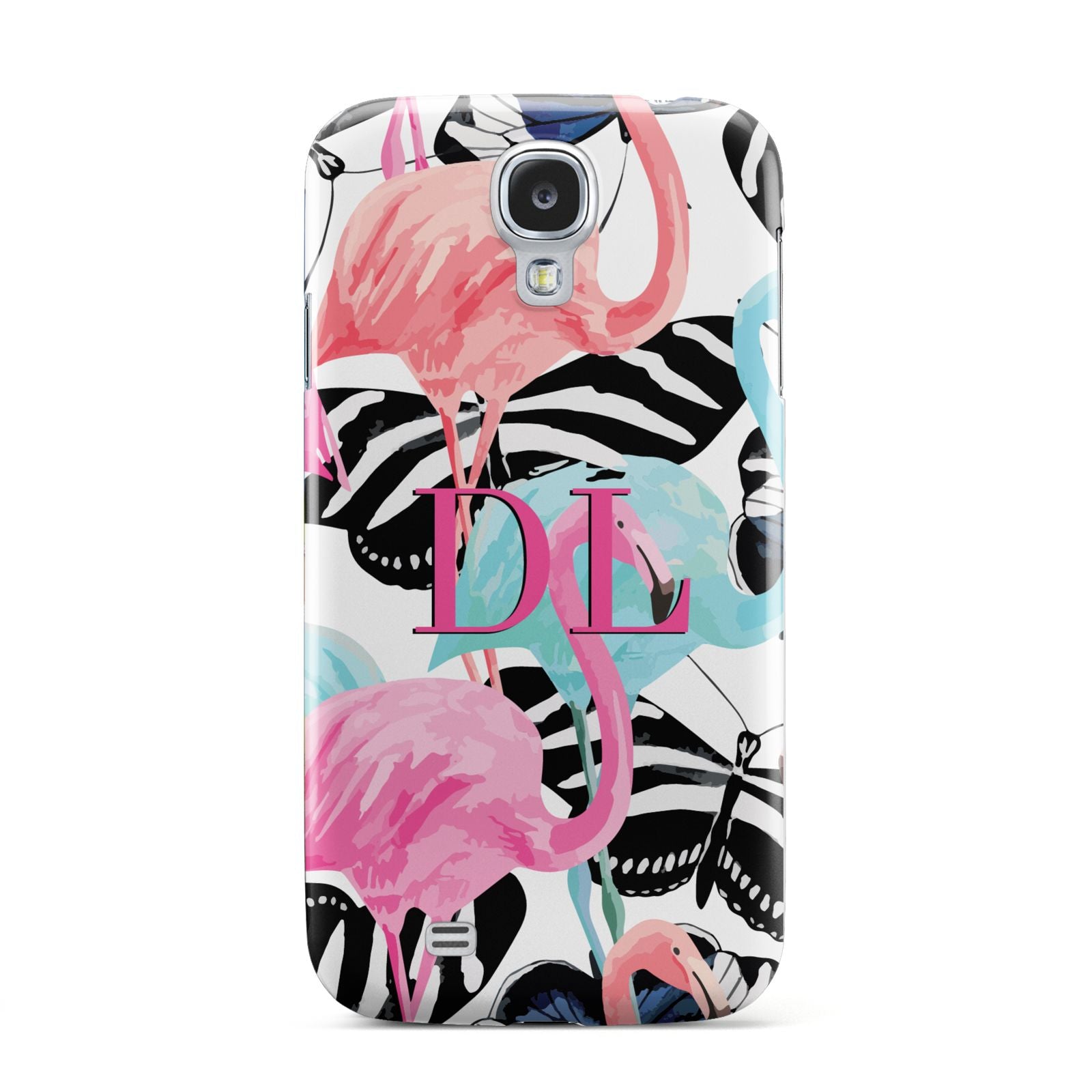 Butterflies Flamingos Samsung Galaxy S4 Case