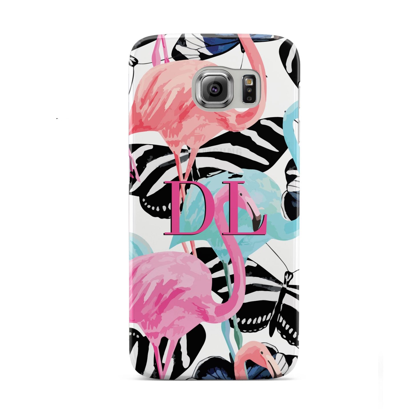 Butterflies Flamingos Samsung Galaxy S6 Case