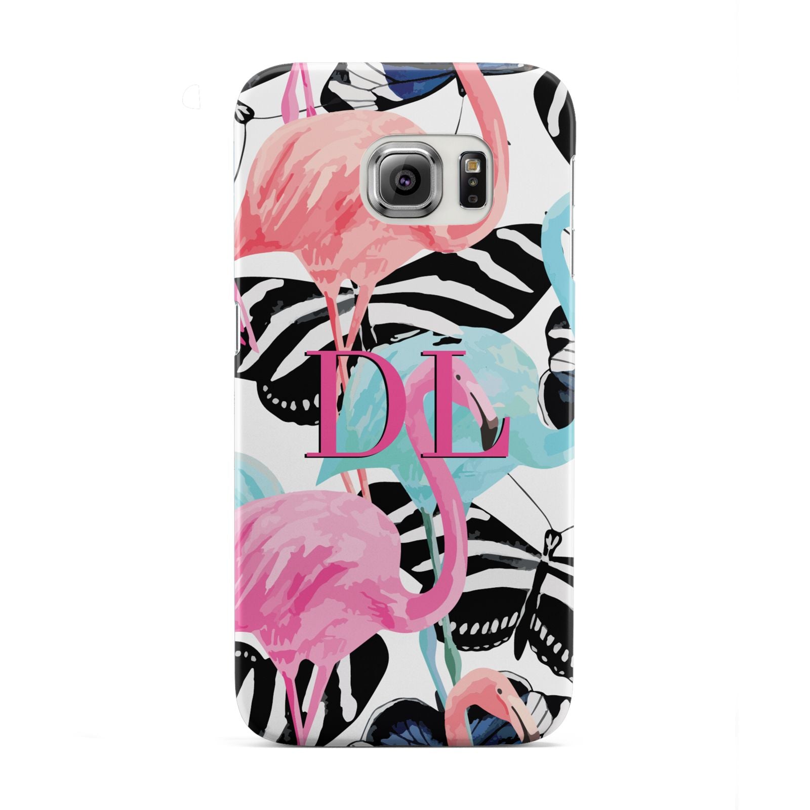 Butterflies Flamingos Samsung Galaxy S6 Edge Case