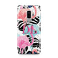 Butterflies Flamingos Samsung Galaxy S9 Plus Case on Silver phone