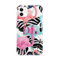 Butterflies Flamingos iPhone 11 3D Tough Case