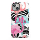 Butterflies Flamingos iPhone 13 Full Wrap 3D Tough Case