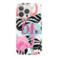 Butterflies Flamingos iPhone 13 Pro Full Wrap 3D Snap Case