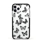 Butterfly Apple iPhone 11 Pro in Silver with Black Impact Case