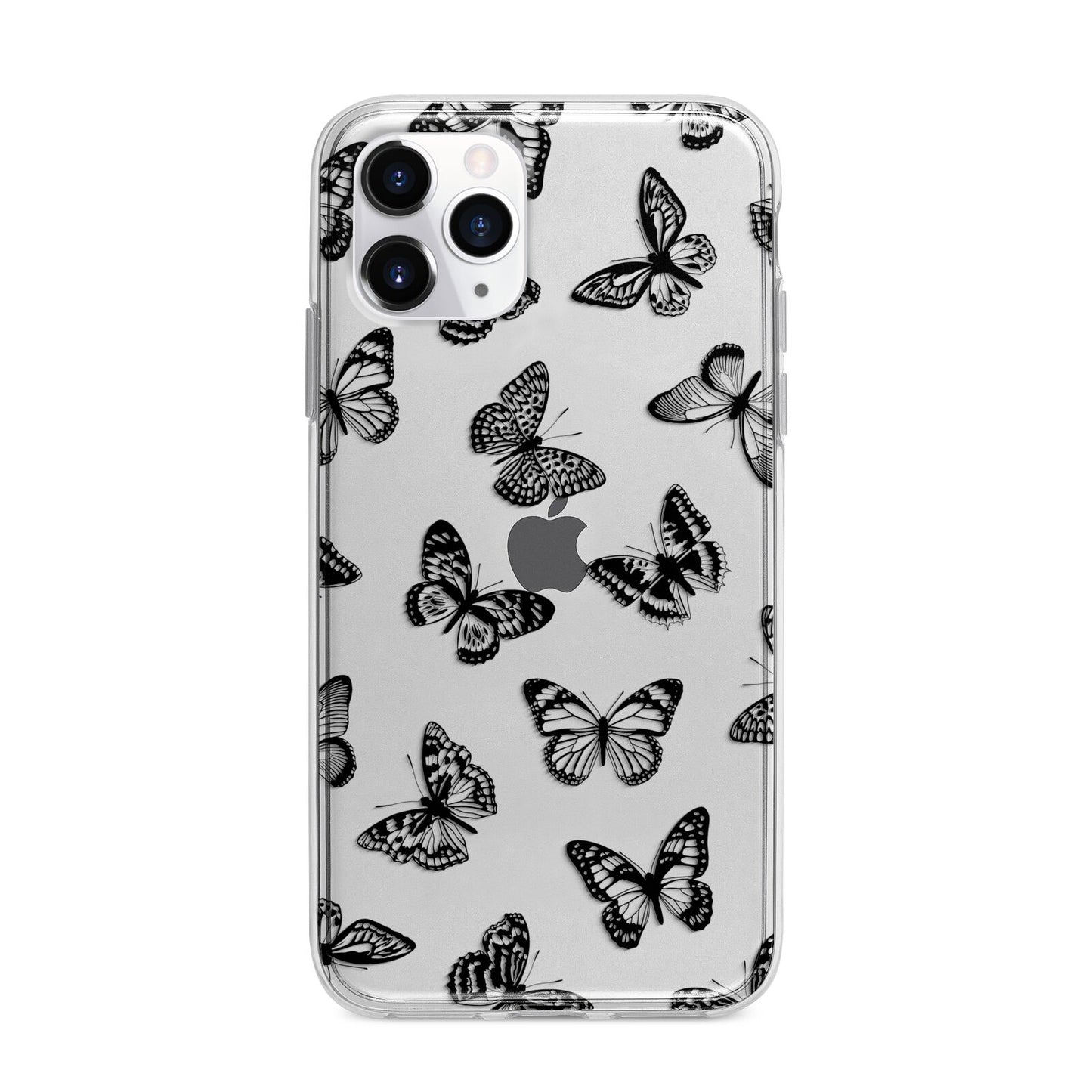 Butterfly Apple iPhone 11 Pro in Silver with Bumper Case