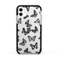 Butterfly Apple iPhone 11 in White with Black Impact Case