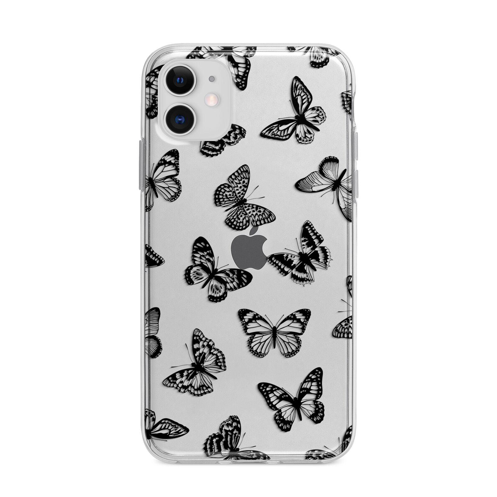 Butterfly Apple iPhone 11 in White with Bumper Case