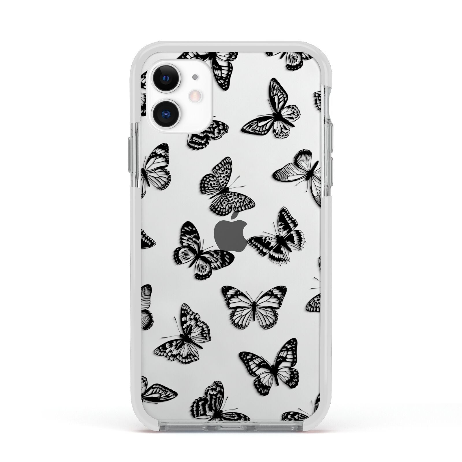 Butterfly Apple iPhone 11 in White with White Impact Case