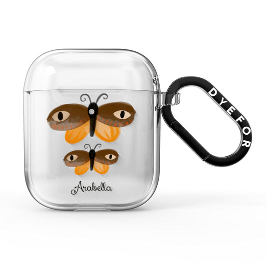 Butterfly Halloween Personalised AirPods Clear Case