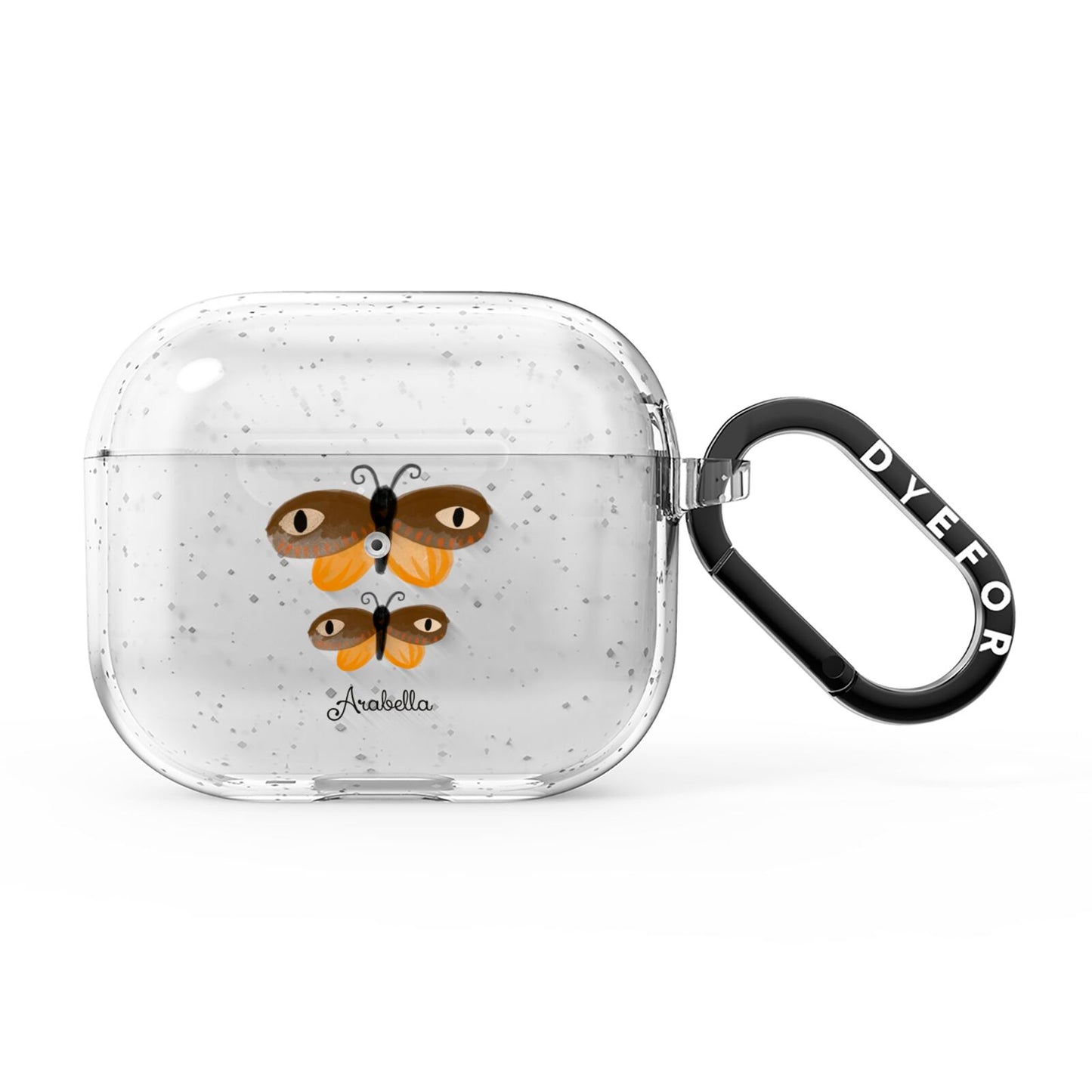 Butterfly Halloween Personalised AirPods Glitter Case 3rd Gen