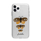 Butterfly Halloween Personalised Apple iPhone 11 Pro Max in Silver with Bumper Case