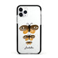 Butterfly Halloween Personalised Apple iPhone 11 Pro in Silver with Black Impact Case