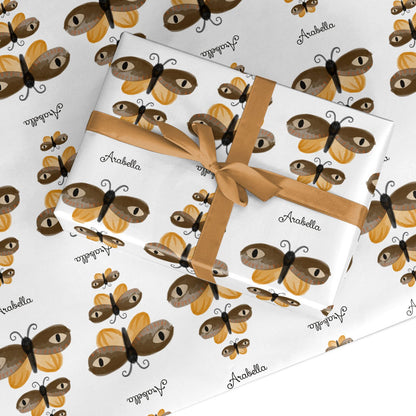 Butterfly Halloween Personalised Custom Wrapping Paper