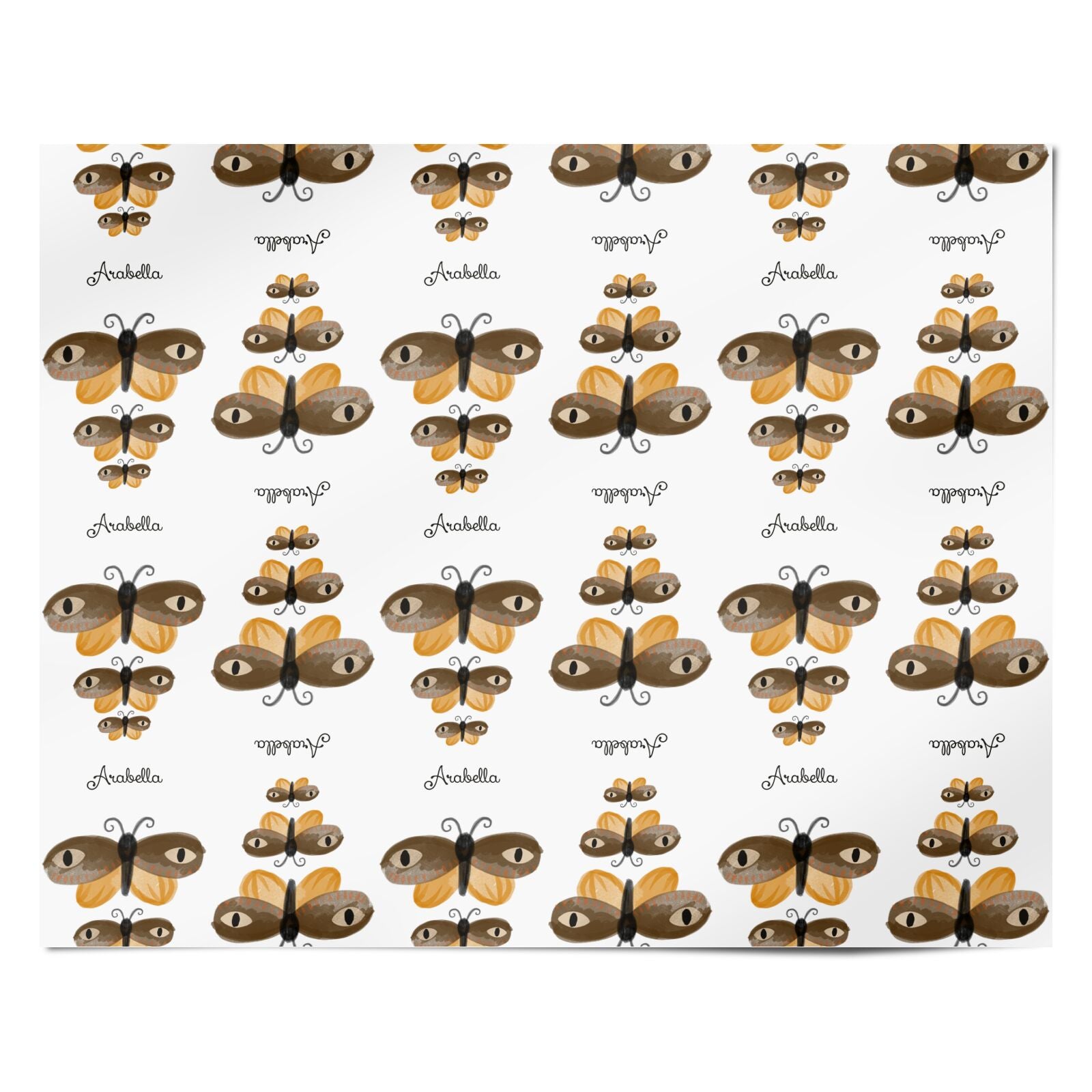 Butterfly Halloween Personalised Personalised Wrapping Paper Alternative