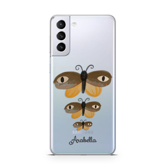 Butterfly Halloween Personalised Samsung S21 Plus Phone Case